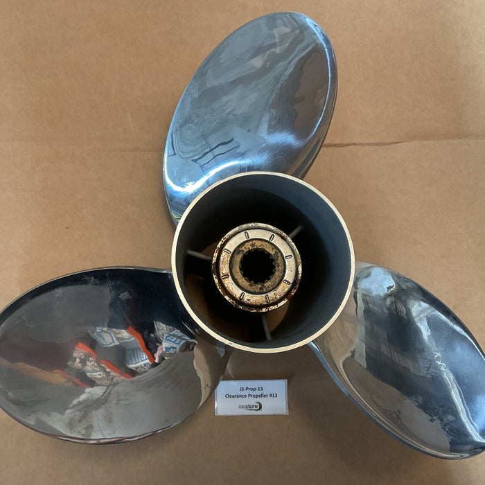 Clearance Propeller #13 - Suzuki Boat Propeller Stainless 3 x 15 x 21L