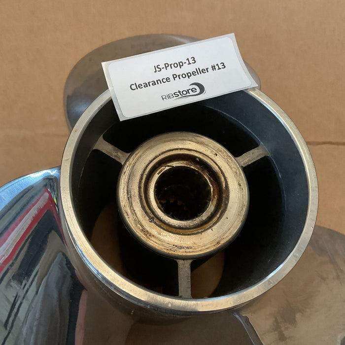 Clearance Propeller #13 - Suzuki Boat Propeller Stainless 3 x 15 x 21L