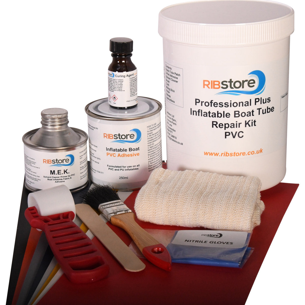 Panel Repair Rib Cap Kit de reparación de embarcaciones inflables Professional Plus RIB de ...